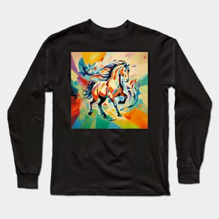 Abstract Horse Long Sleeve T-Shirt